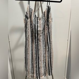 Lush sequin dress with spaghetti straps